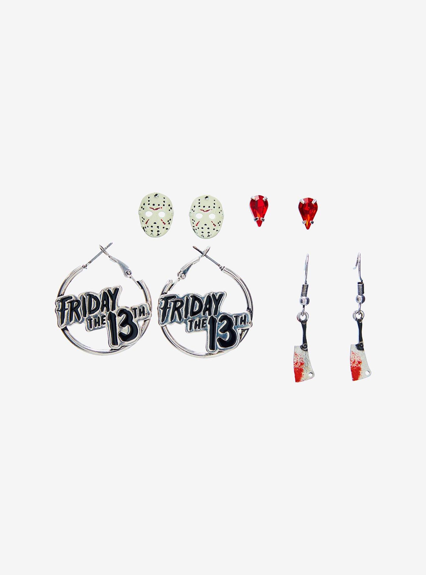 Friday The 13th Icons Earring Set, , hi-res