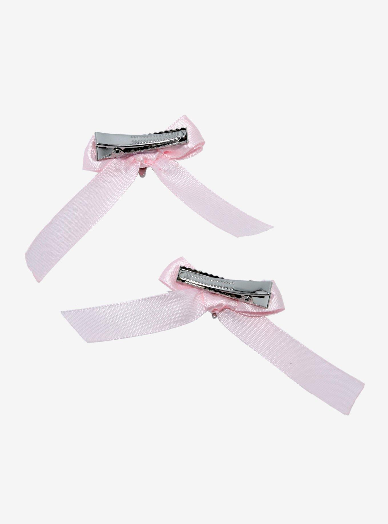 Social Collision Star Charm Pink Bow Hair Clip Set