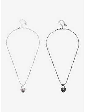 Social Collision® Heart Locket Best Friend Necklace Set, , hi-res