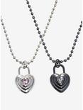 Social Collision® Heart Locket Best Friend Necklace Set, , alternate