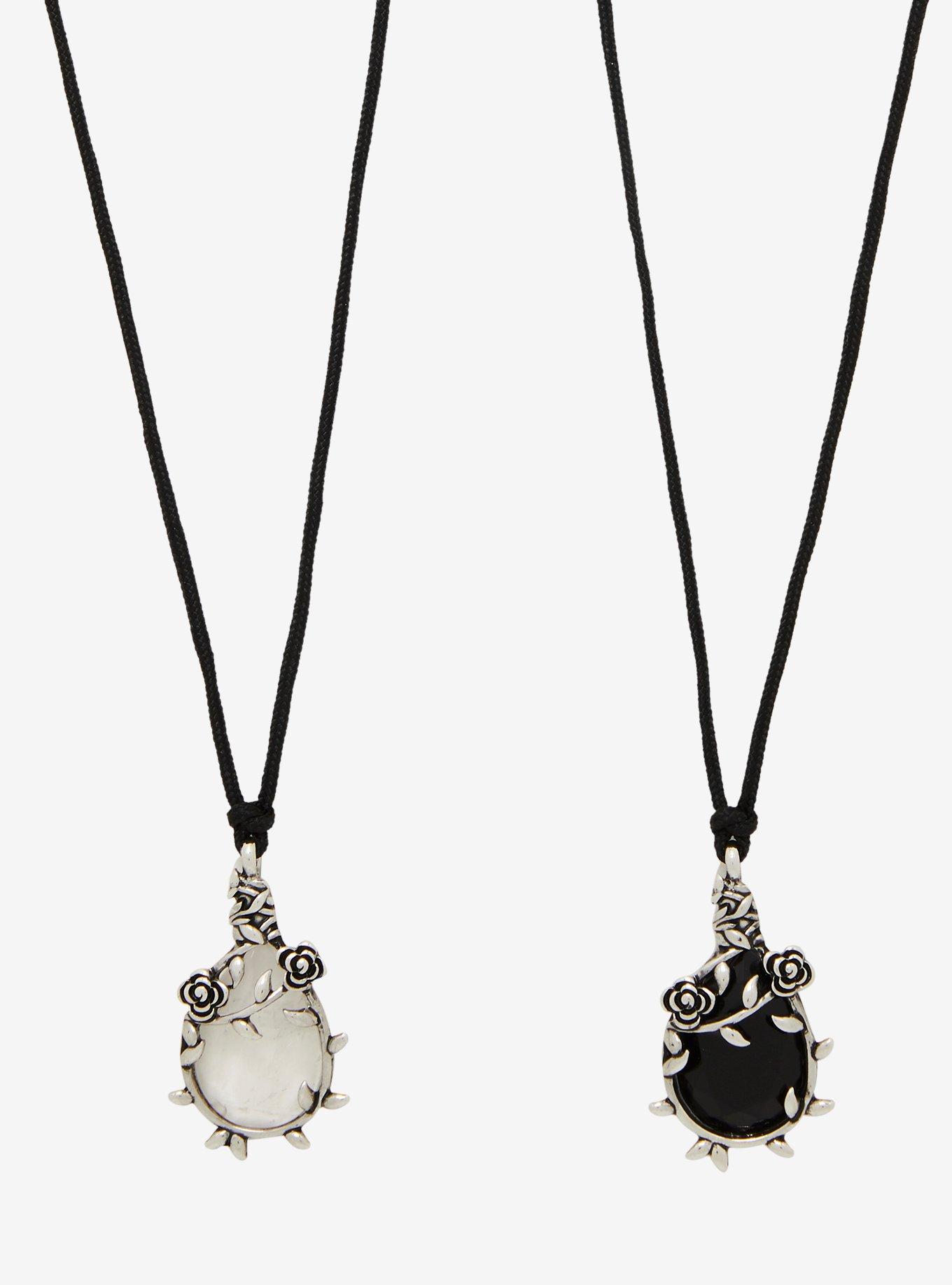 Cosmic Aura® Rose Crystal Best Friend Necklace Set