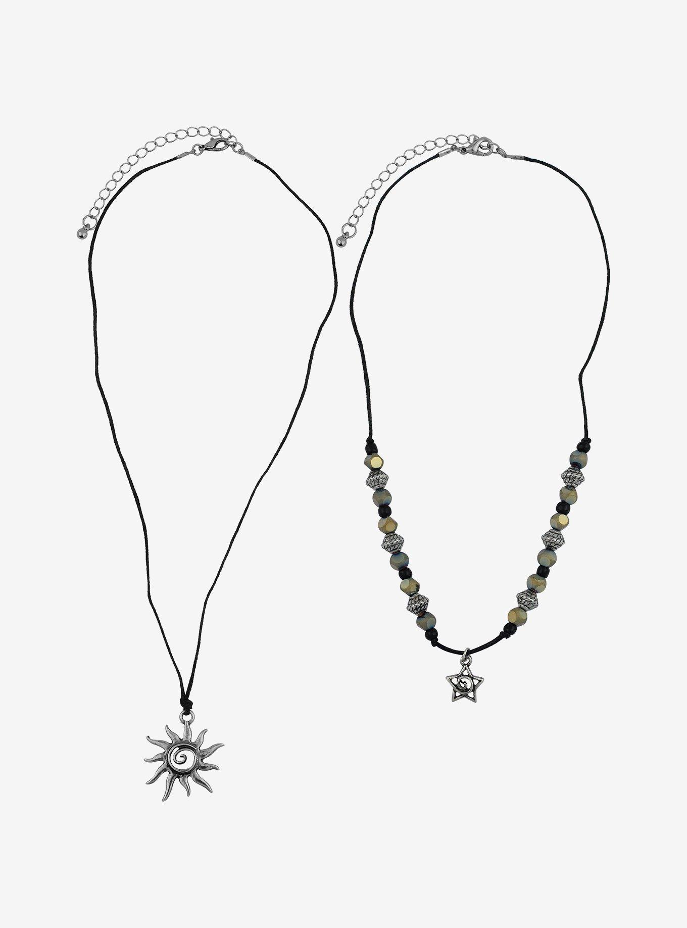 Thorn & Fable Sun & Star Cord Necklace Set