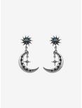 Cosmic Aura® Sun Crescent Moon Drop Earrings, , alternate