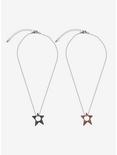 Social Collision® Open Star Outline Best Friend Necklace Set, , alternate