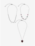 Social Collision® Red Leopard Heart Necklace Set, , alternate