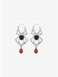 Social Collision® Red Heart Spider Hoop Earrings, , alternate