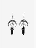 Cosmic Aura® Celestial Black Crystal Drop Earrings, , alternate