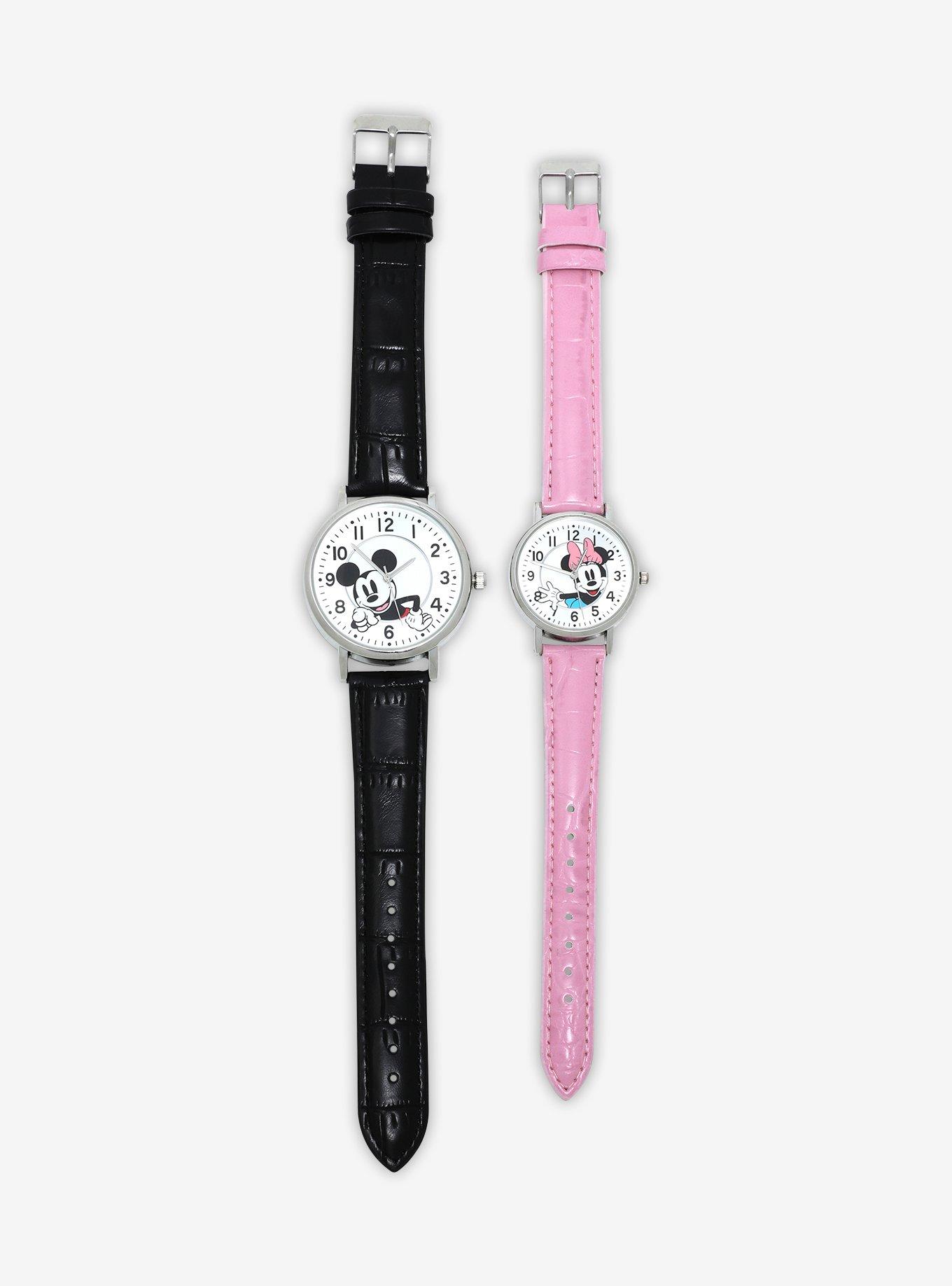 Disney Mickey Mouse & Minnie Mouse Watch Set, , alternate