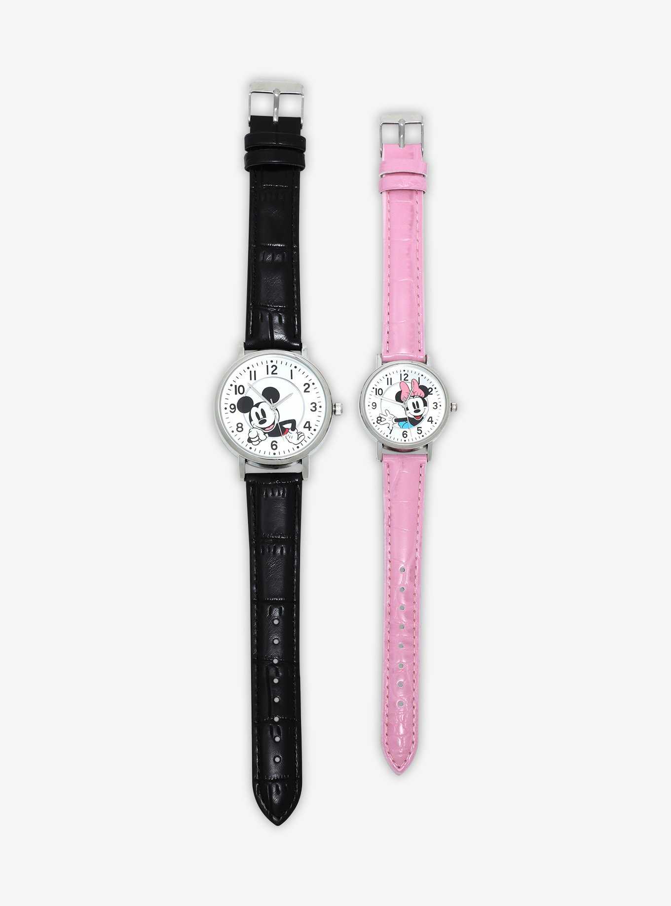 Disney Mickey Mouse & Minnie Mouse Watch Set, , hi-res