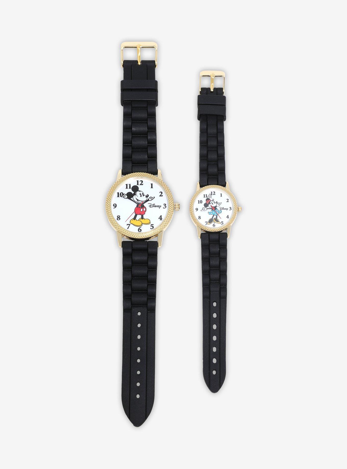 Disney Mickey Mouse & Minnie Mouse Black Watch Set, , alternate