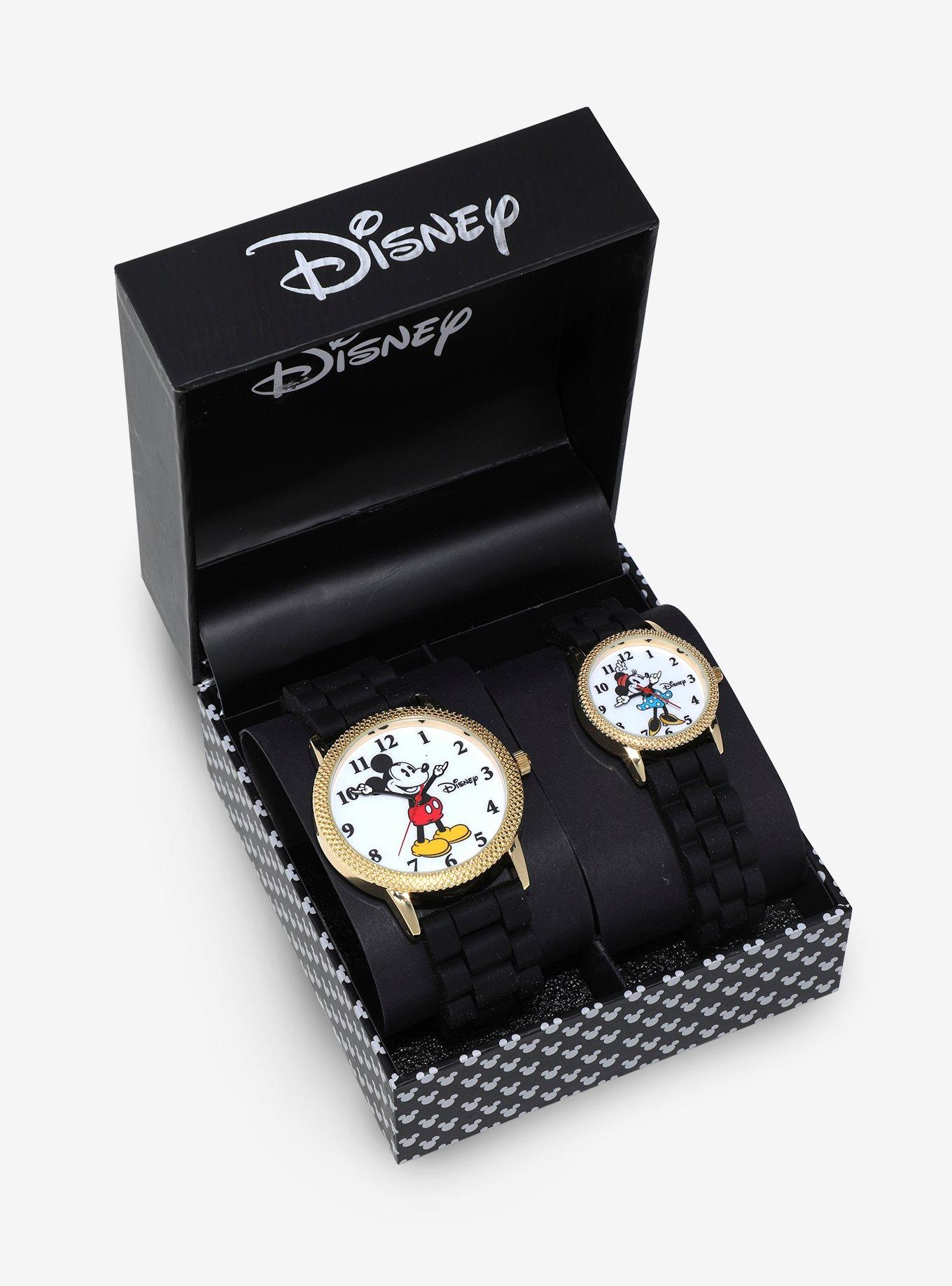 Disney Mickey Mouse & Minnie Mouse Black Watch Set, , alternate