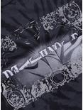 Death Note Ryuk & Light Metallic Foil Tie-Dye Boyfriend Fit Girls T-Shirt, MULTI, alternate
