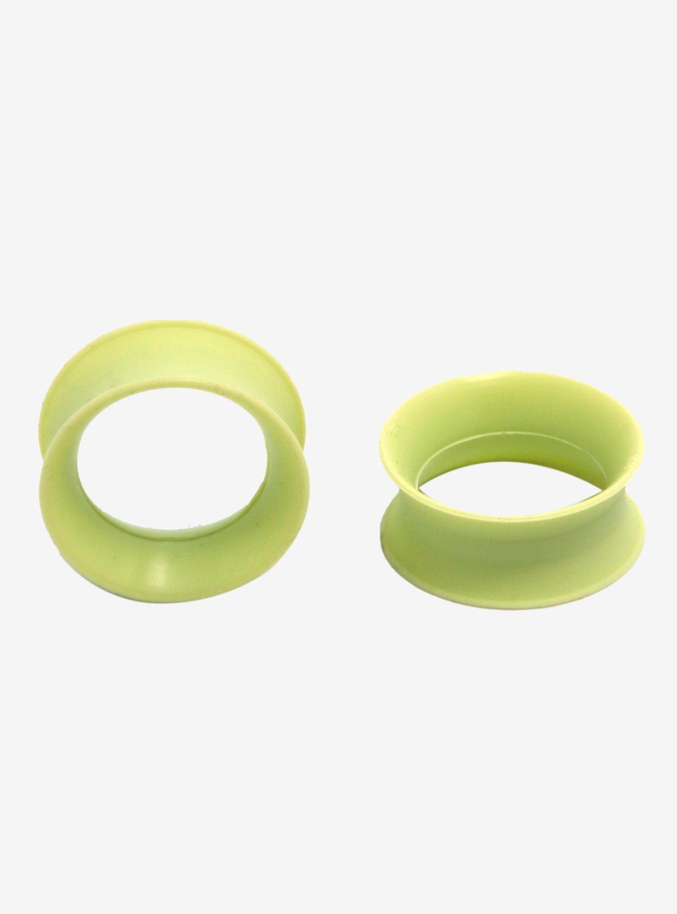 Kaos Softwear Lime Green Earskin Eyelet Plug 2 Pack