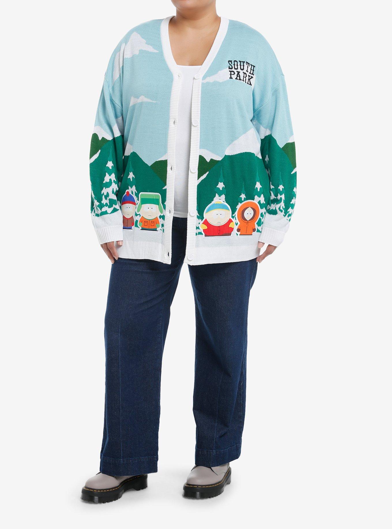 South Park Group Mountains Girls Cardigan Plus Size, MULTI, alternate