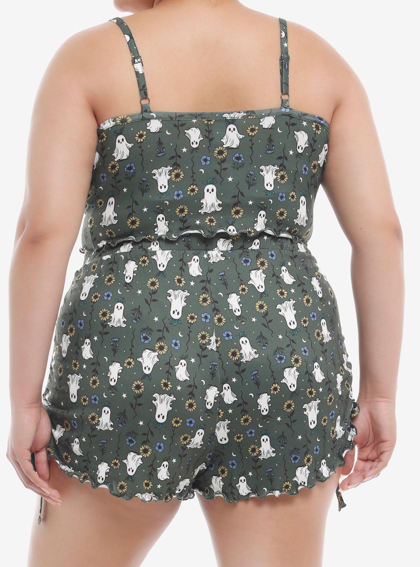 Thorn & Fable Floral Ghost Girls Lounge Set Plus Size, MULTI, alternate