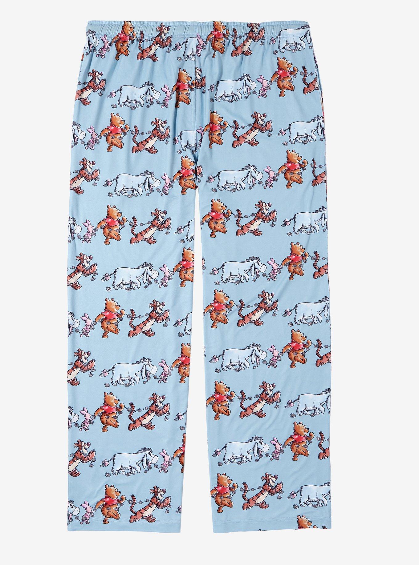 Disney Winnie the Pooh and Friends Allover Print Women's Plus Size Sleep Pants &mdash; BoxLunch Exclusive, , hi-res