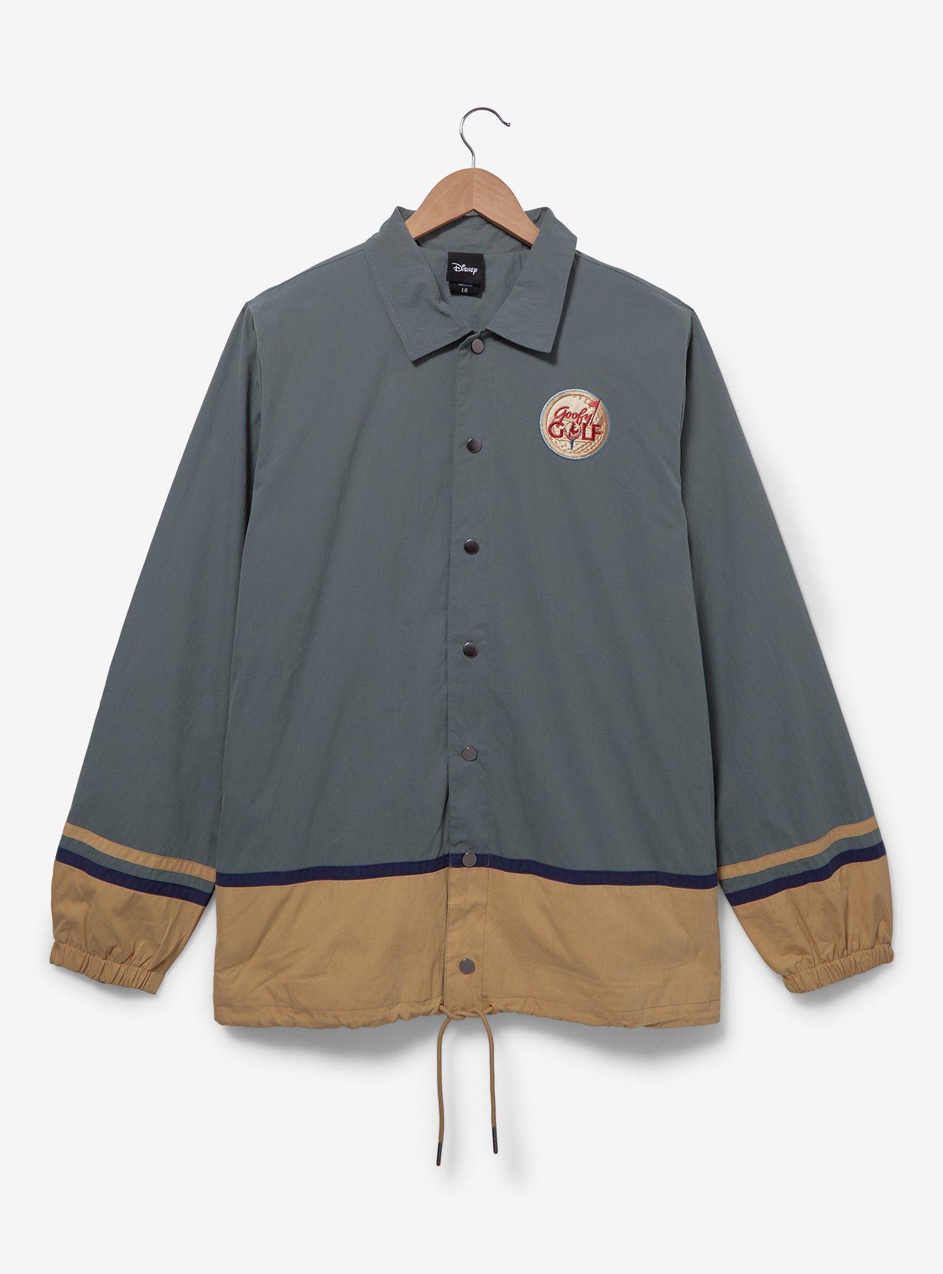 Disney Goofy Golf Embroidered Jacket — BoxLunch Exclusive, STRIPE - TAUPE, alternate