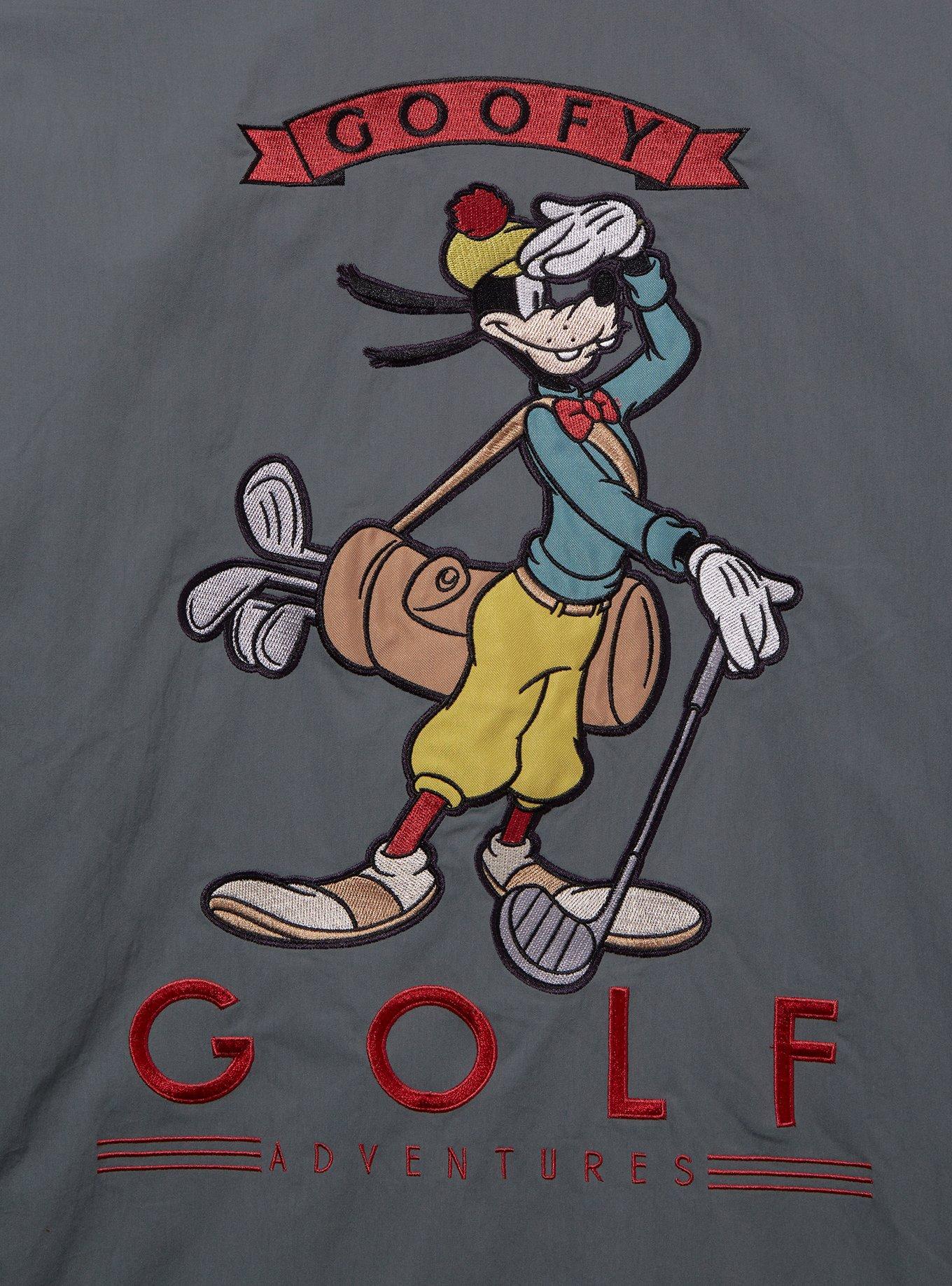 Disney Goofy Golf Embroidered Jacket — BoxLunch Exclusive, STRIPE - TAUPE, alternate