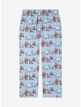 Disney Winnie the Pooh and Friends Marching Allover Print Sleep Pants — BoxLunch Exclusive, LIGHT BLUE, alternate