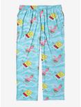 SpongeBob SquarePants Patrick and SpongeBob Allover Print Women's Plus Size Sleep Pants — BoxLunch Exclusive, BLUE, alternate