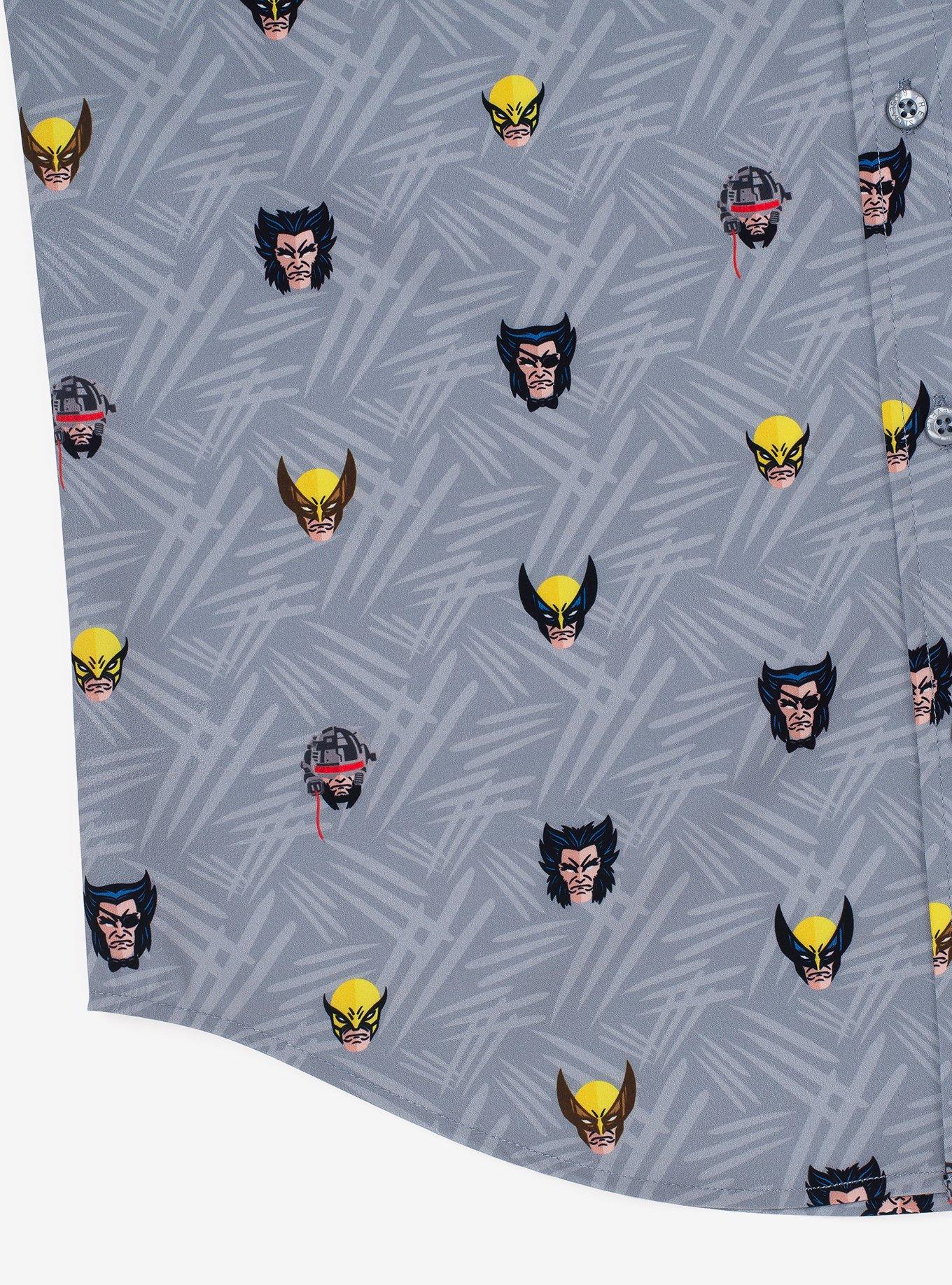 RSVLTS x Marvel X-Men "Lil Logans" Button-Up Shirt, GREY, alternate