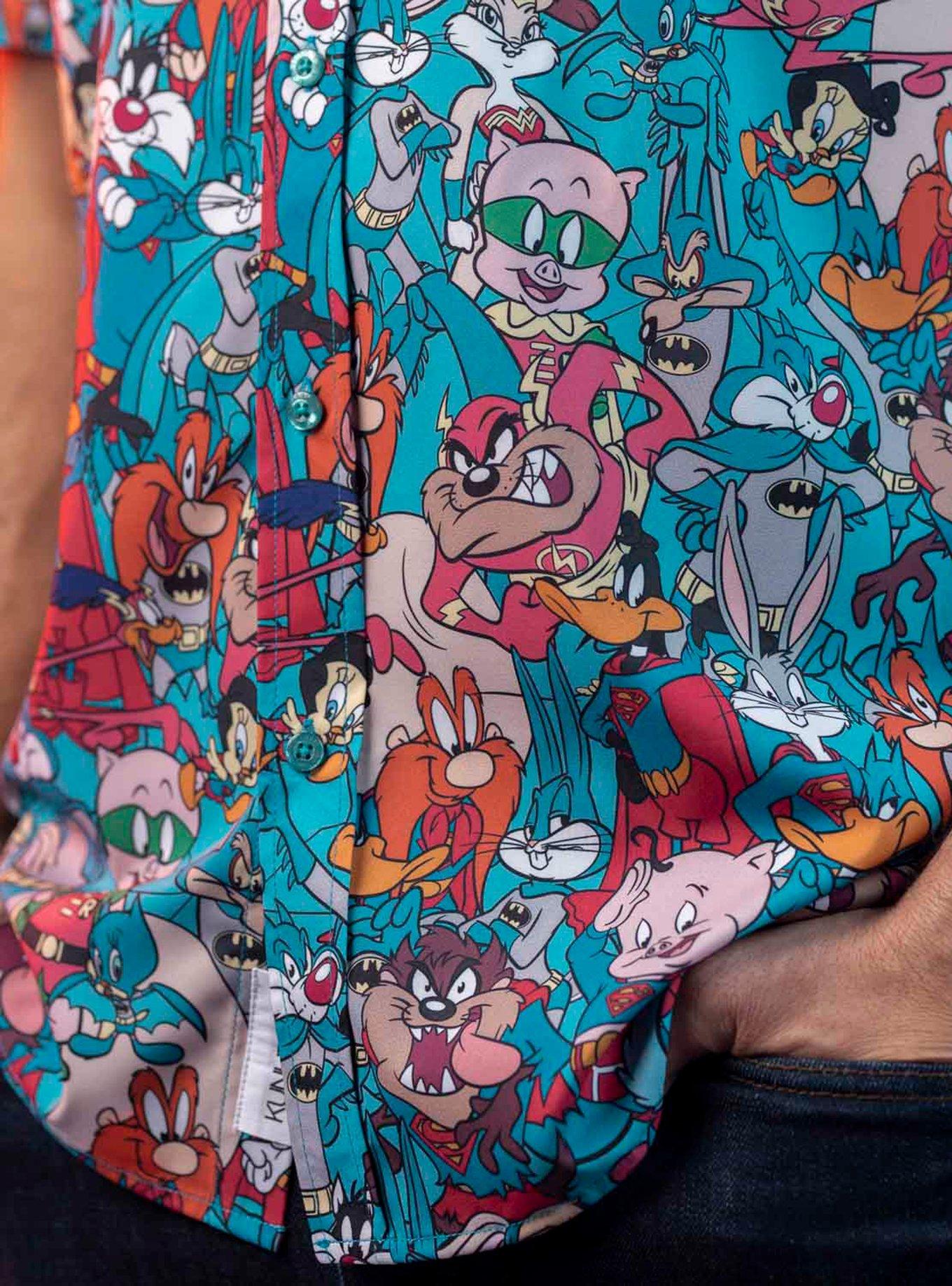 RSVLTS x Warner Bros. 100 "Looney Tunes Heroes" Button-Up Shirt, MULTI, alternate