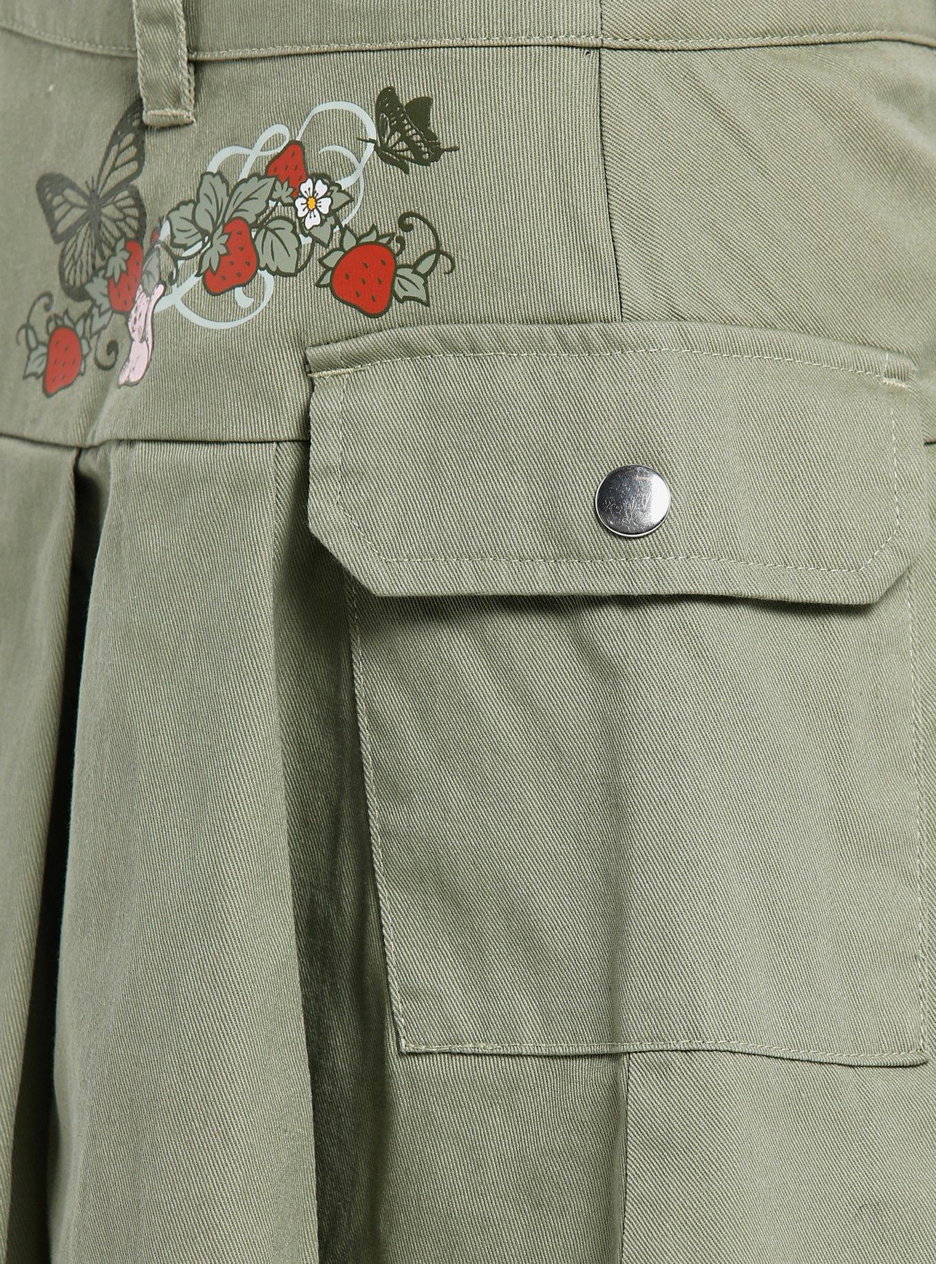 Strawberry Shortcake Green Cargo Mini Skirt, MULTI, alternate