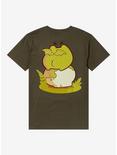 Winged Frog & Skull T-shirt By Rhinlin, GREEN, alternate