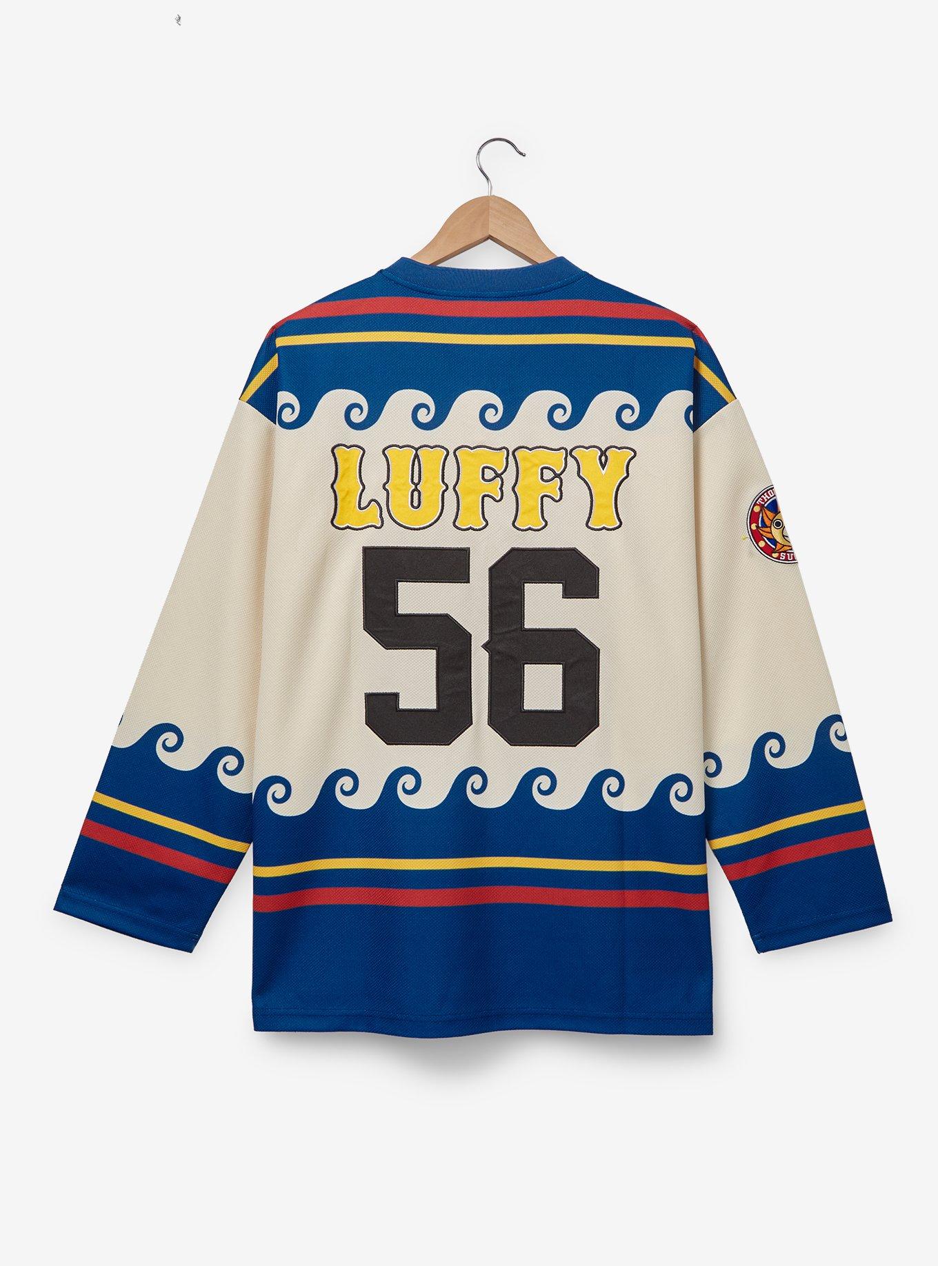 One Piece Straw Hat Crew Hockey Jersey - BoxLunch Exclusive, , alternate