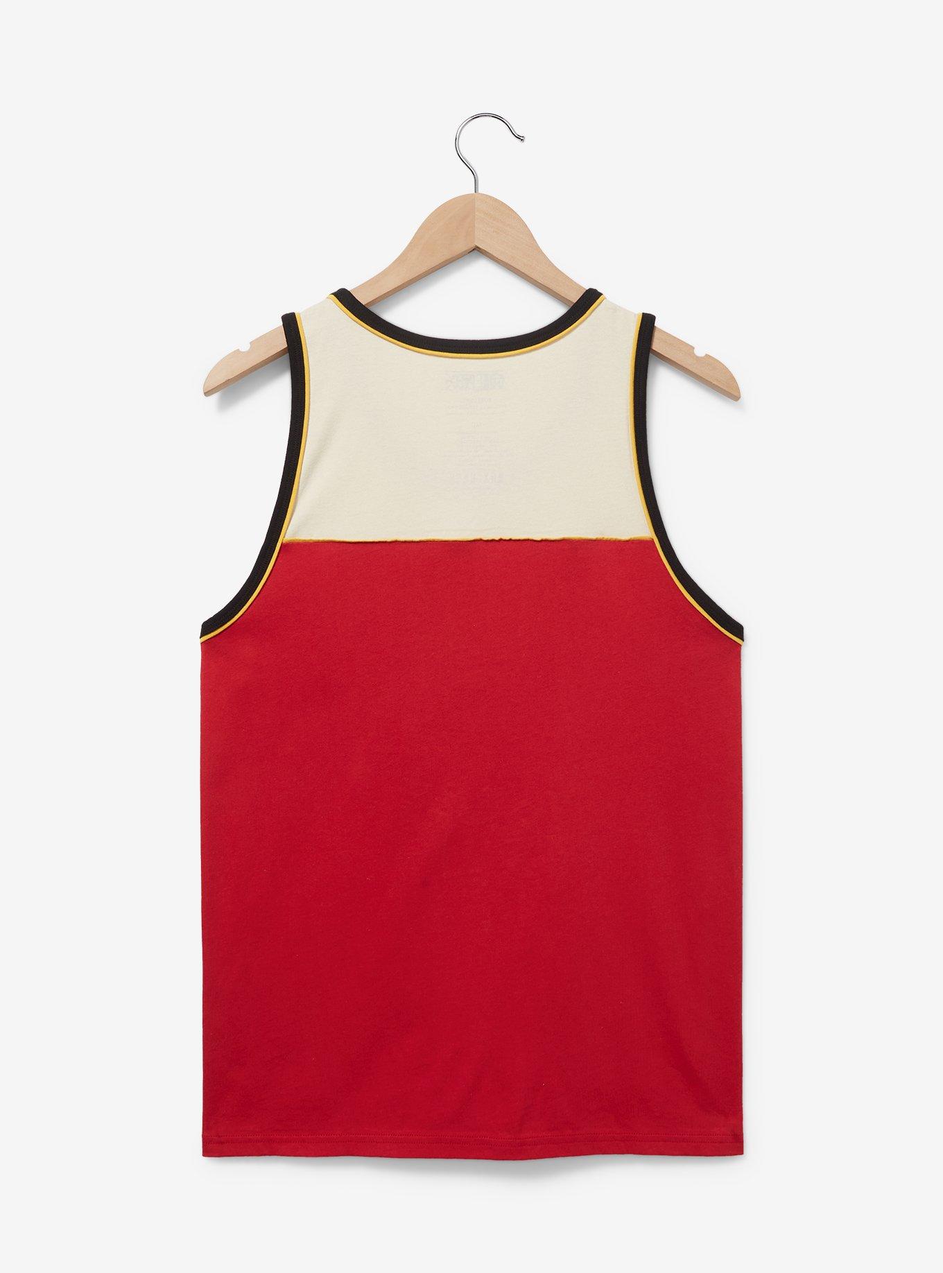 One Piece Straw Hat Crew Panel Tank - BoxLunch Exclusive, DARK RED, alternate