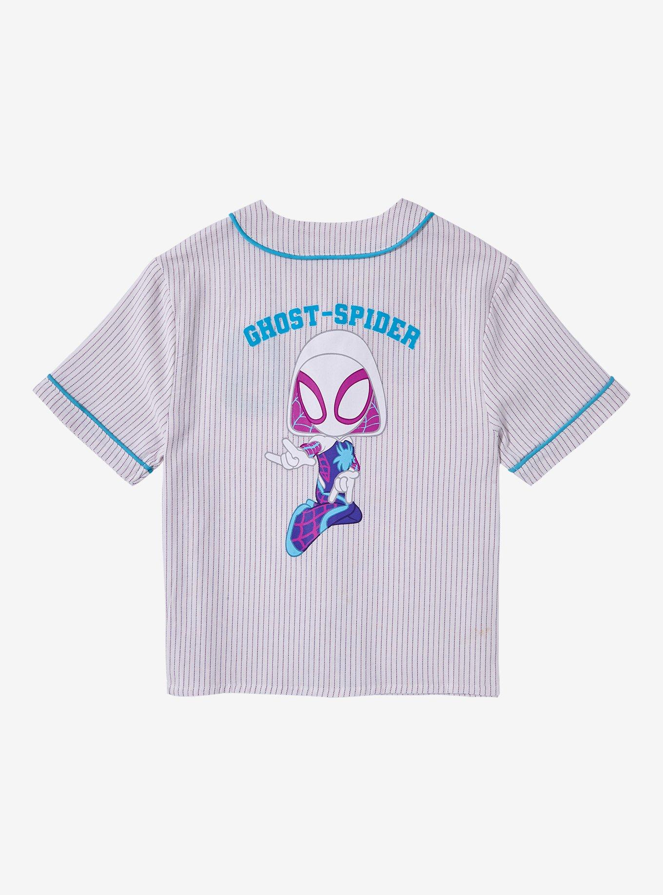 Marvel Spider-Man Spider-Gwen Toddler Pinstripe Baseball Jersey - BoxLunch Exclusive, , alternate