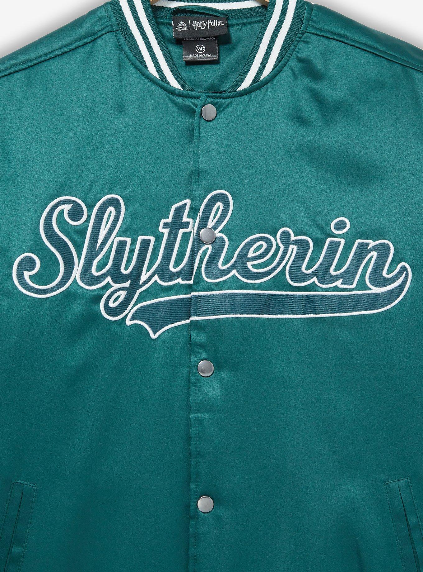 Harry Potter Slytherin Bomber Jacket - BoxLunch Exclusive, DARK GREEN, alternate