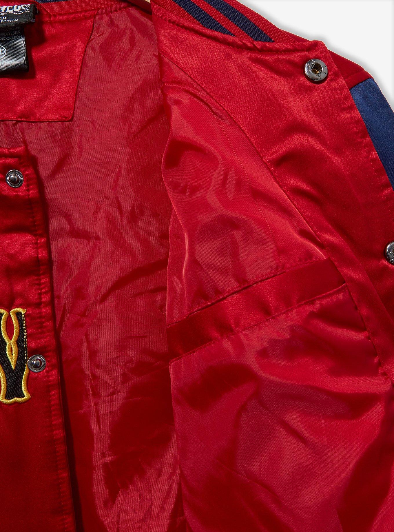 One Piece Straw Hat Crew Bomber Jacket - BoxLunch Exclusive, DARK RED, alternate