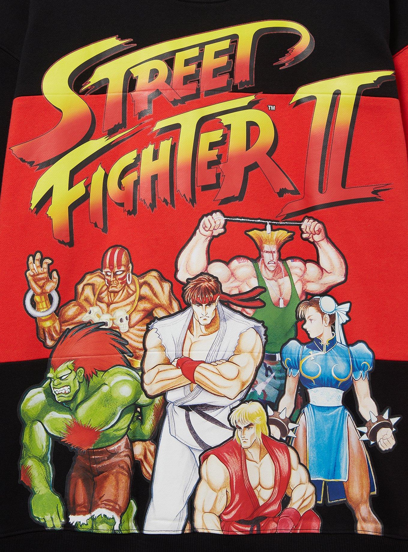 Streetfighter II Group Portrait Color Block Crewneck - BoxLunch Exclusive