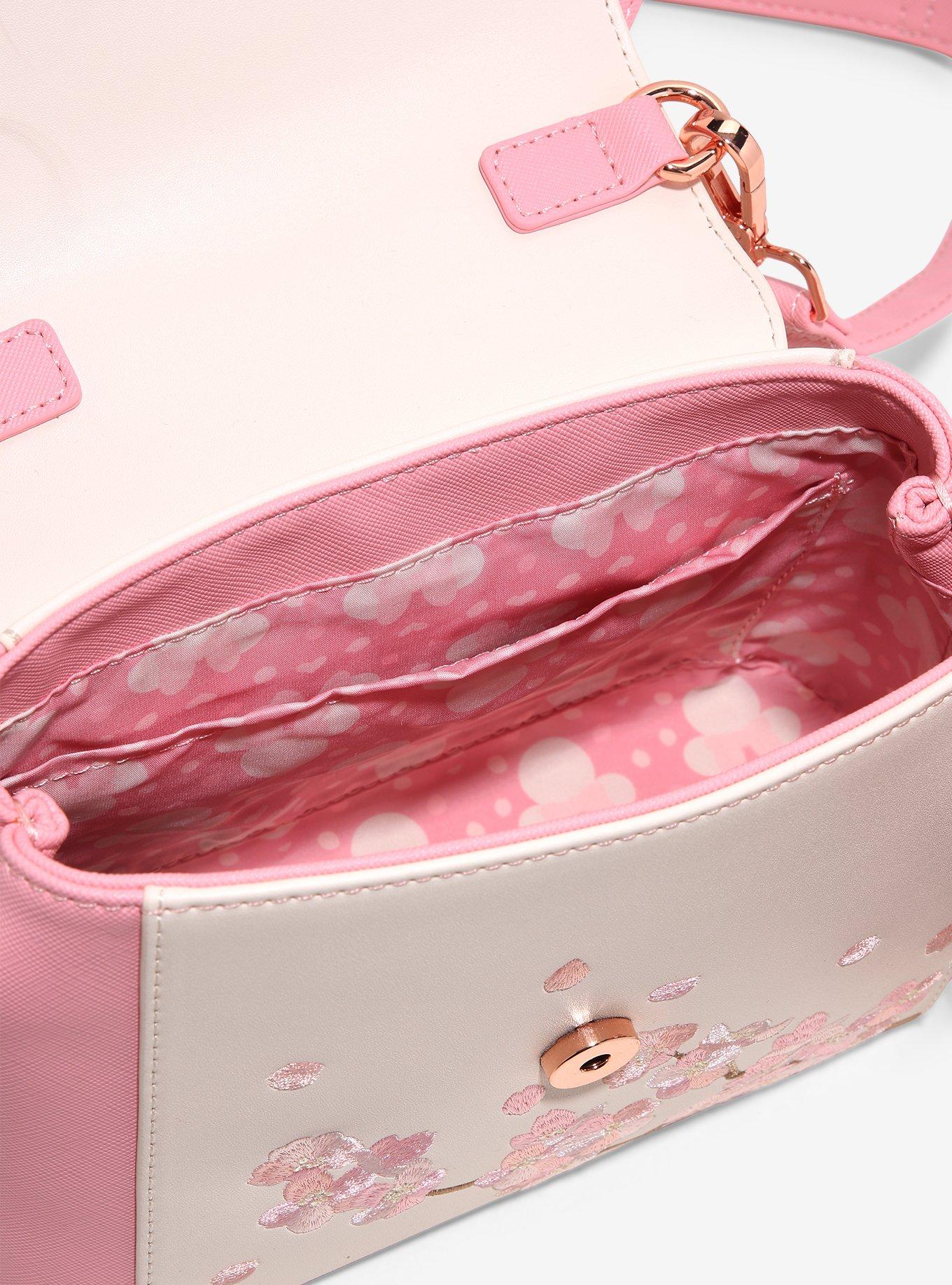 Loungefly Disney Minnie Mouse Cherry Blossom Ears Crossbody Bag - BoxLunch Exclusive, , alternate