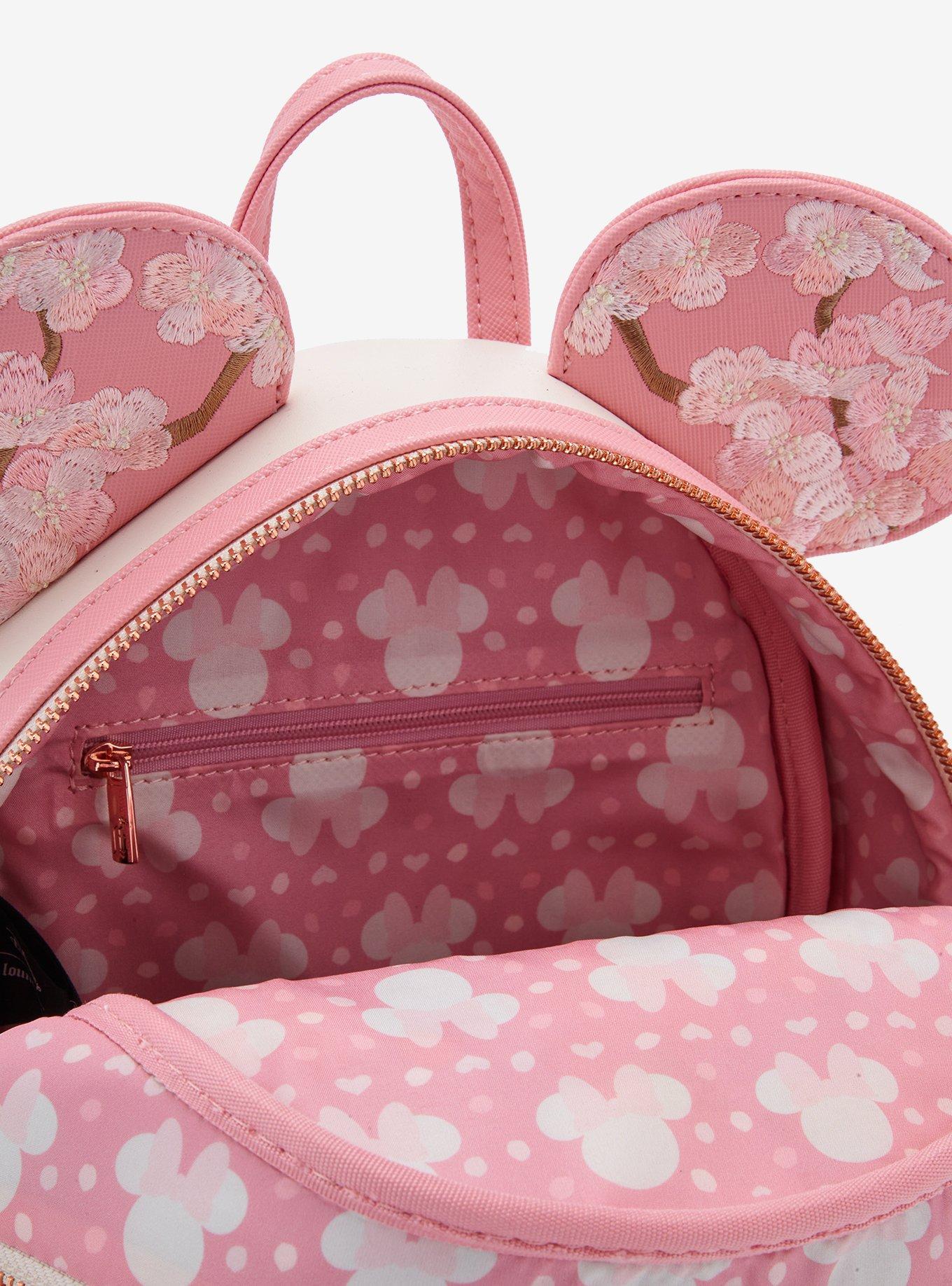 Loungefly Disney Minnie Mouse Cherry Blossom Ears Mini Backpack - BoxLunch Exclusive