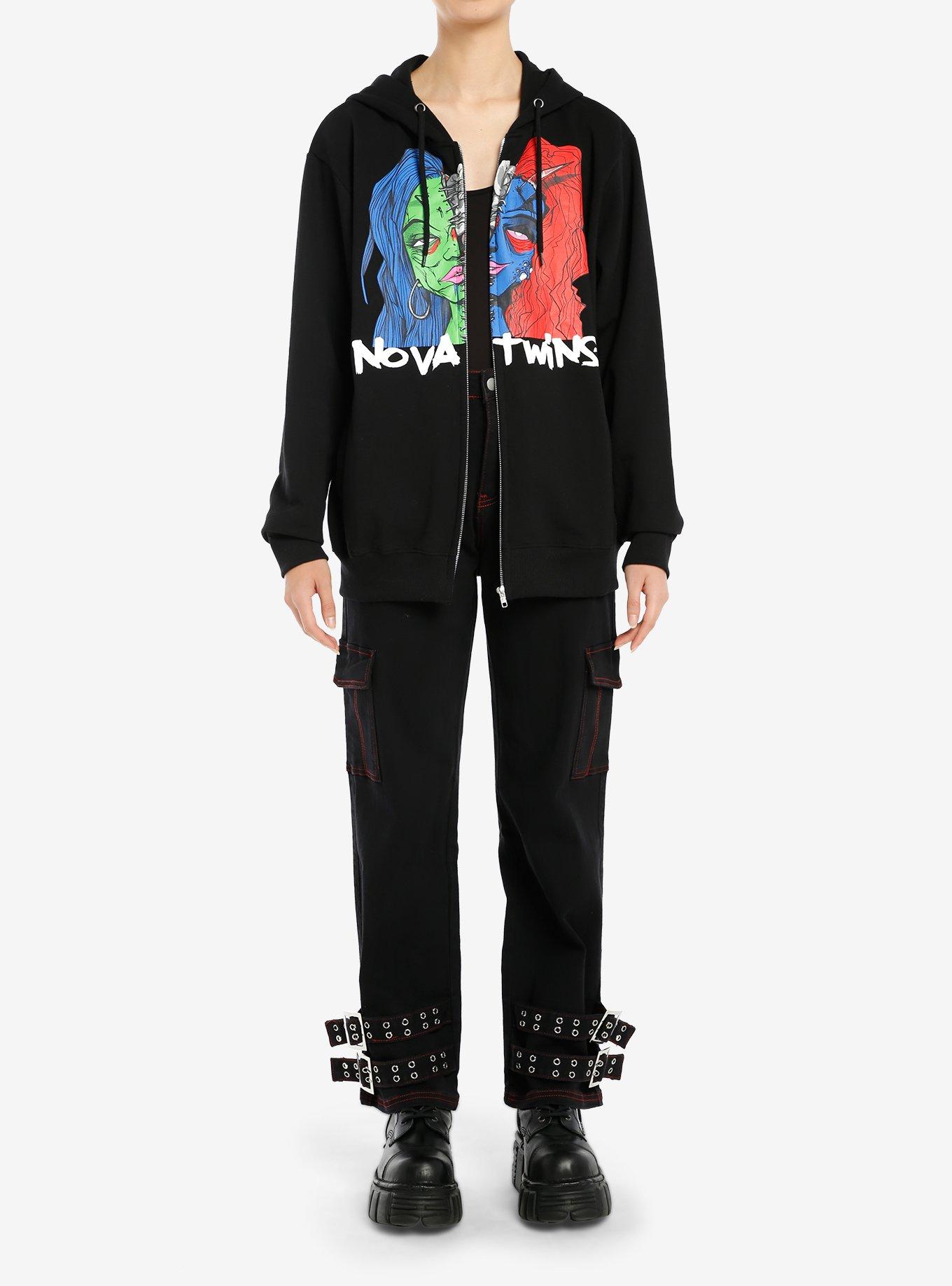Nova Twins Split Zombie Head Hoodie, , hi-res