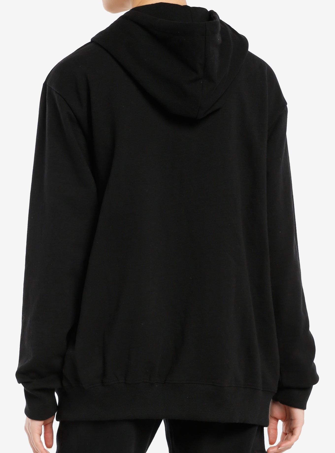 Nova Twins Split Zombie Head Hoodie, BLACK, alternate