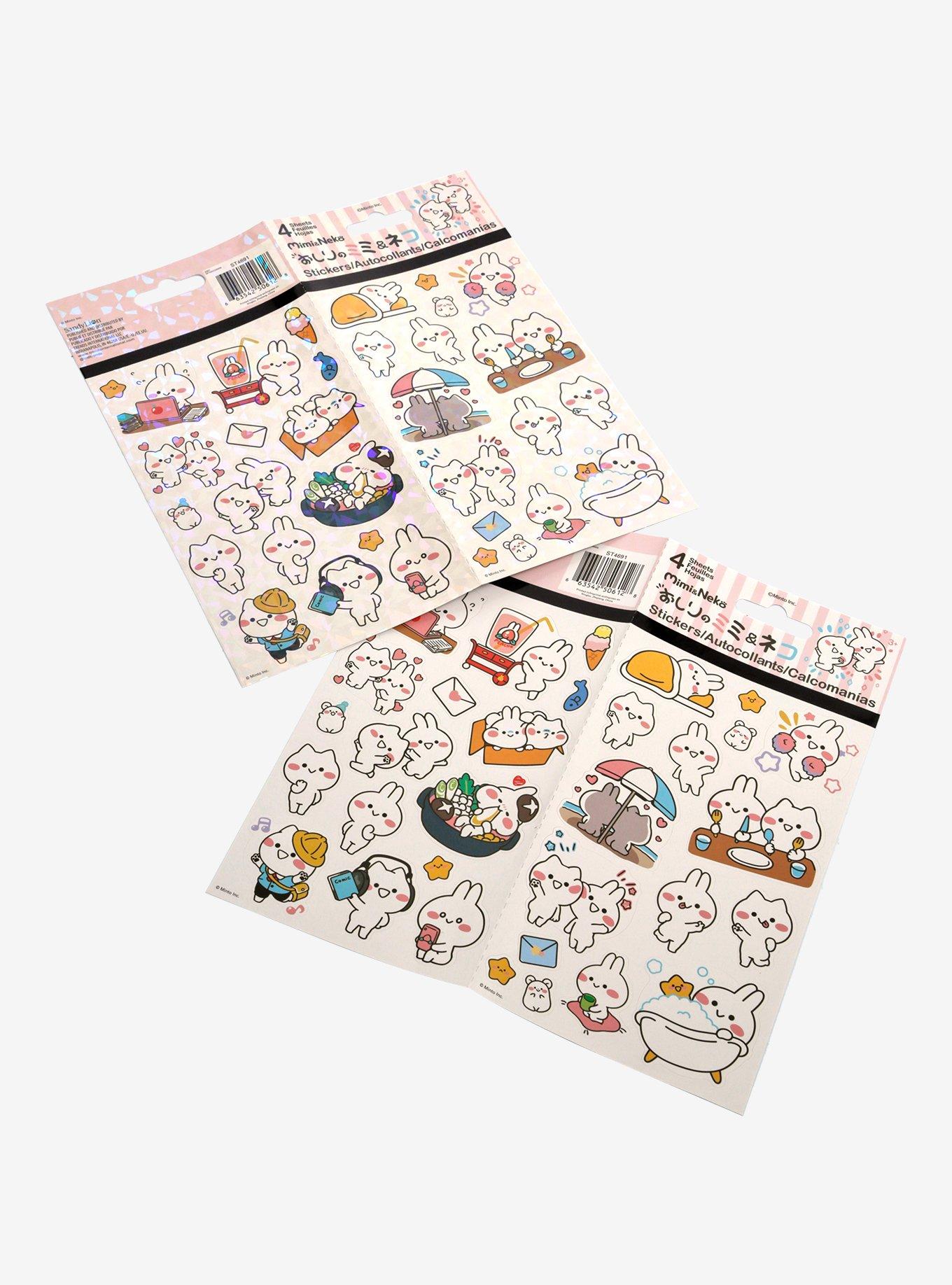 Mimi & Neko Sticker Sheet Set, , alternate