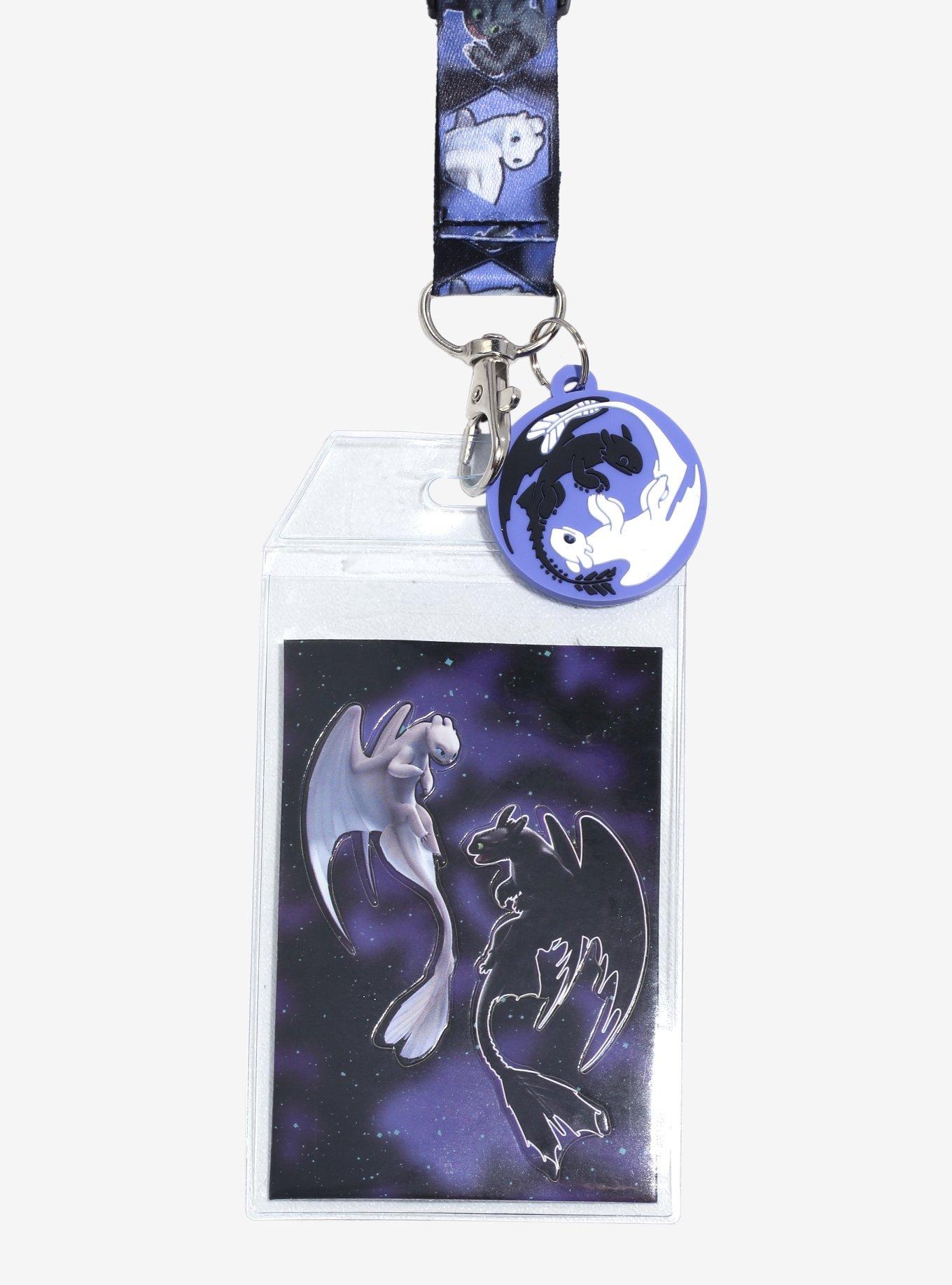 DreamWorks How to Train Your Dragon Toothless and Light Fury Yin & Yang Lanyard