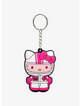 Sanrio Hello Kitty Racecar Driver Keychain — BoxLunch Exclusive, , hi-res