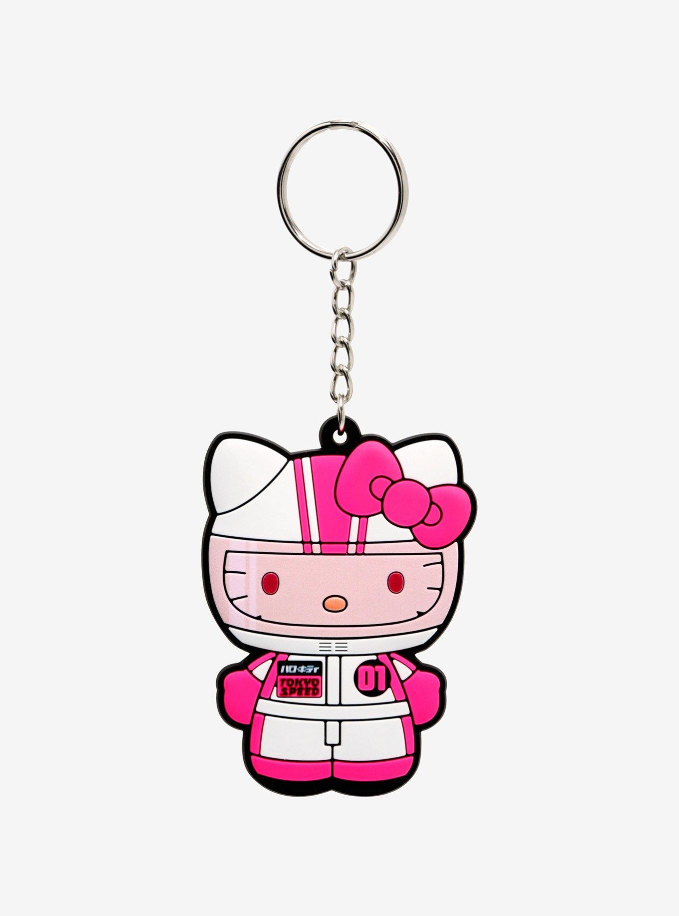 Sanrio Hello Kitty Racecar Driver Keychain — BoxLunch Exclusive, , alternate