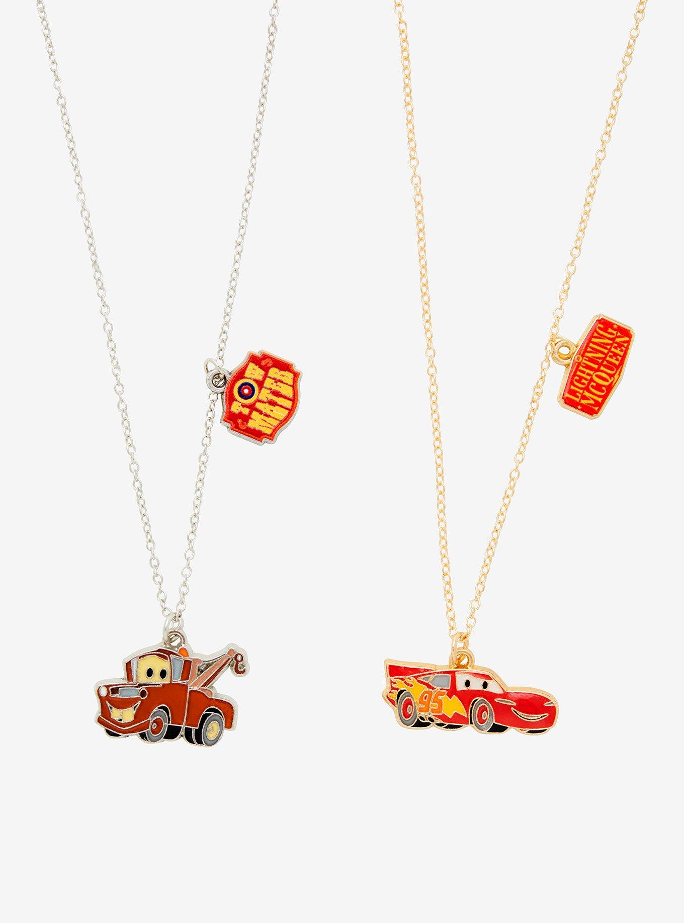 Disney Pixar Cars Lightning McQueen and Tow Mater Bestie Necklace Set — BoxLunch Exclusive