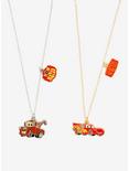 Disney Pixar Cars Lightning McQueen and Tow Mater Bestie Necklace Set — BoxLunch Exclusive, , alternate