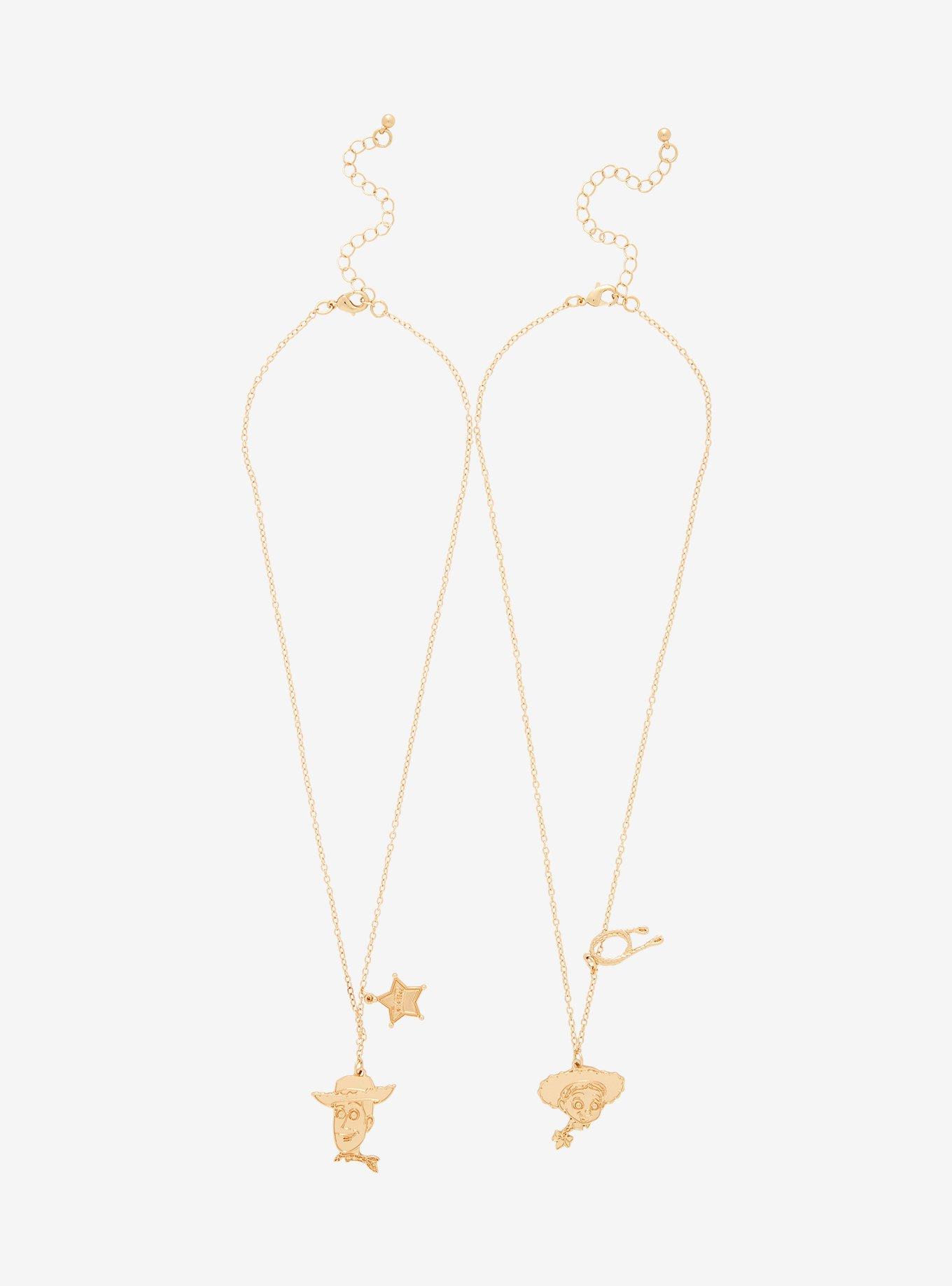 Disney Pixar Toy Story Woody & Jessie Bestie Necklace Set - BoxLunch Exclusive, , alternate