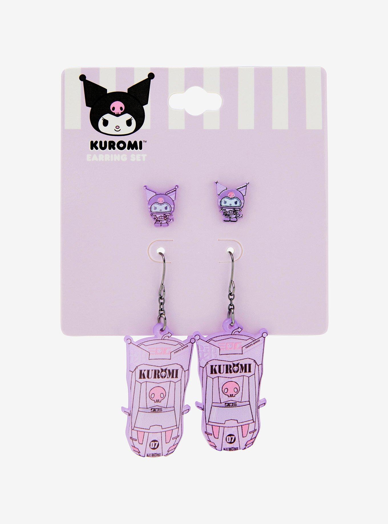 Sanrio Kuromi Racing Earring Set - BoxLunch Exclusive, , alternate
