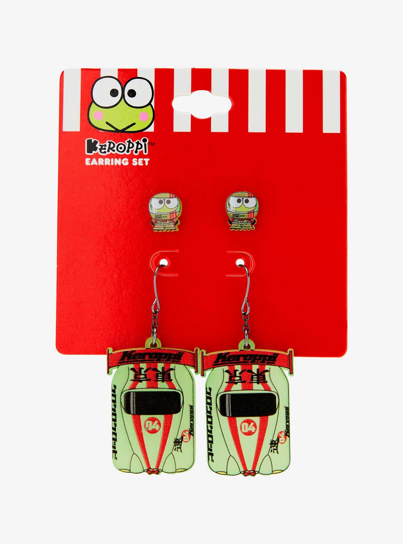 Sanrio Keroppi Racing Earring Set - BoxLunch Exclusive, , hi-res