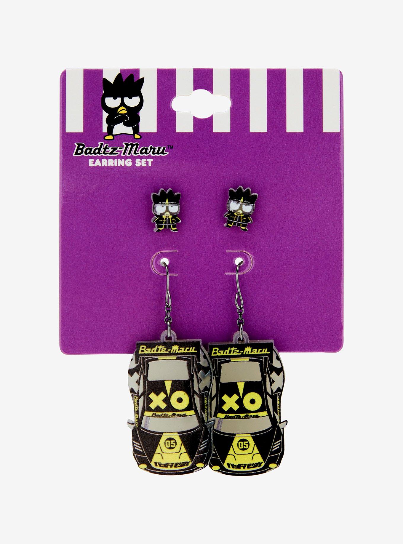 Sanrio Badtz-Maru Racing Earring Set - BoxLunch Exclusive, , hi-res