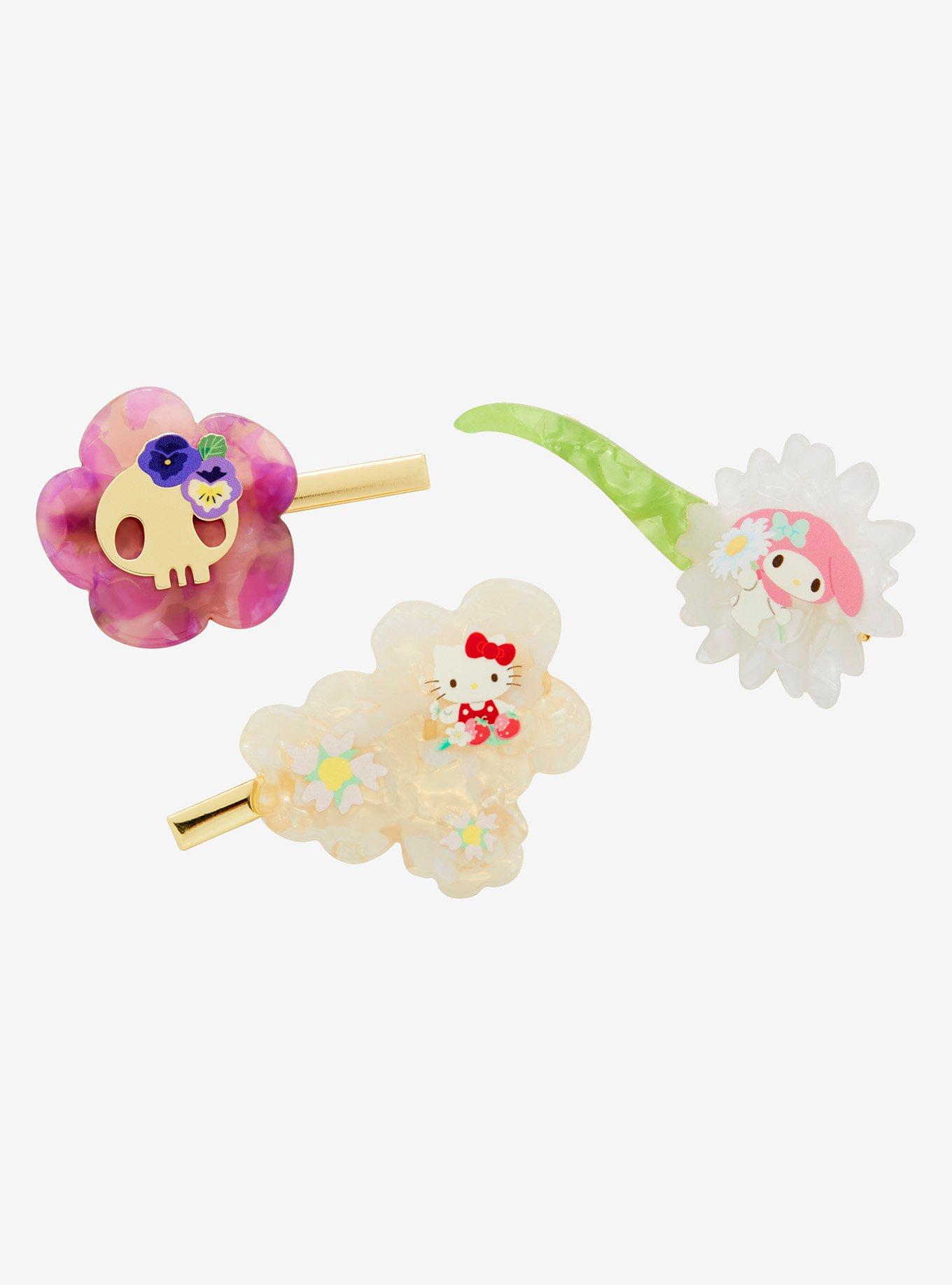 Sanrio Hello Kitty and Friends Floral Hair Clip Set - BoxLunch Exclusive