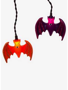 Purple and Orange Bat Icicle Light Set, , hi-res
